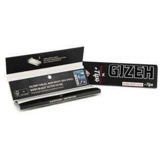 GIZEH KS Slim BLACKEXTRAFINE + Tips scx26pz