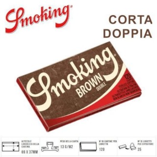 SMOKING BROWN CORTA DOPPIA 25PZ