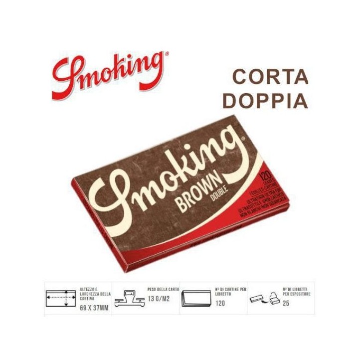 SMOKING BROWN CORTA DOPPIA 25PZ