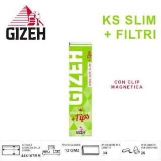 GIZEH KS SUPERFINE VERDE 26PZ+FILTRO