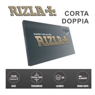 Cartine rizla corta silver doppia 25pz