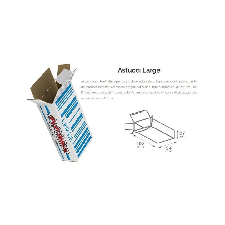 POP FILTERS Astucci Vuoti BOX LARGE scx250pz