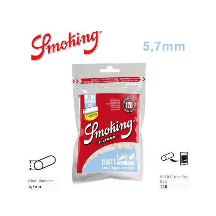 FILTRO SMOKING ULTRA SLIM 5,7 LONG 30X120
